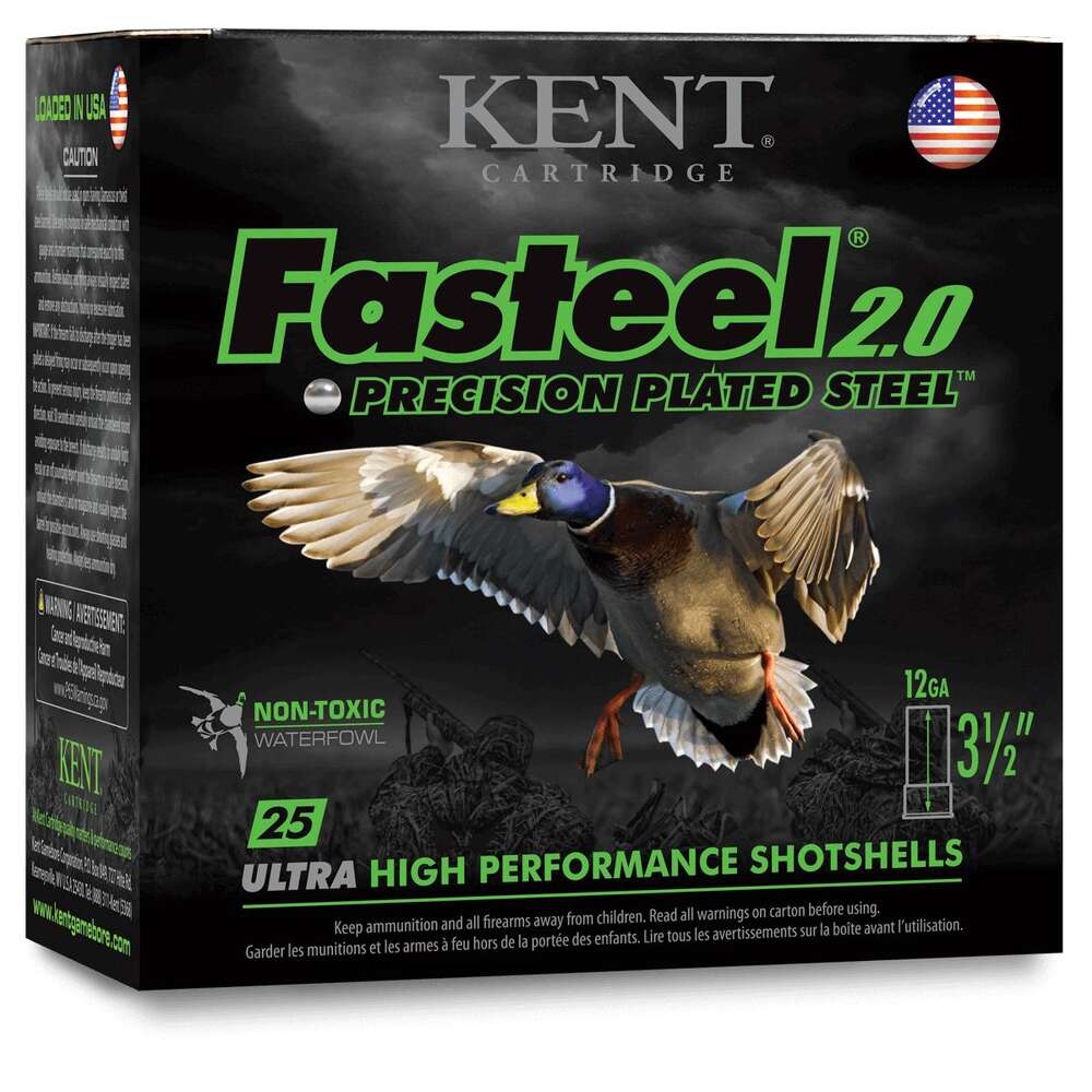 Ammunition Kent Cartridge 4.50" AMMO 12GA 3-1/2IN BBSH 1550 FPS 25/BX